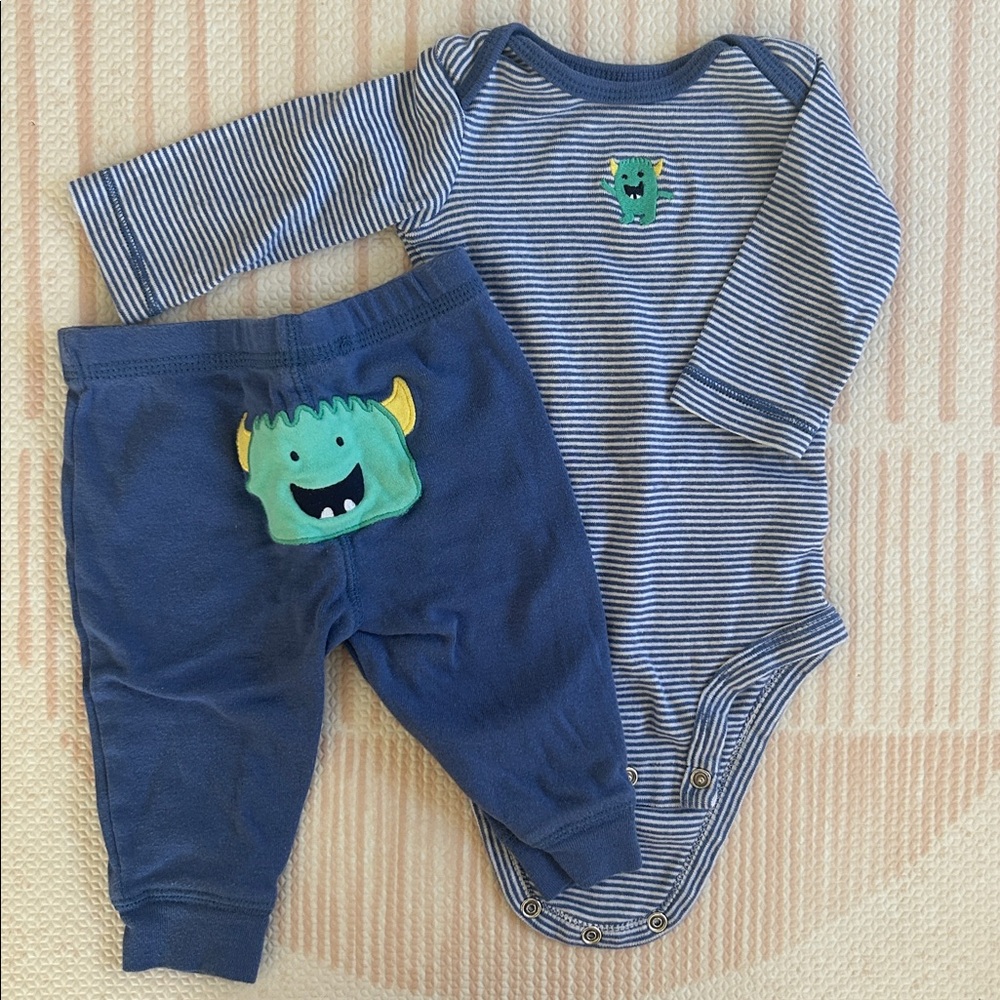 Baby Boy Outfit Set Carters 3M